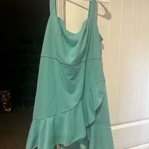 BCBG Aqua Ruffle-Trim Mini Dress